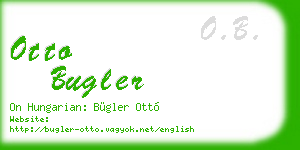 otto bugler business card