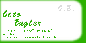 otto bugler business card